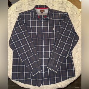 Cremieux Blue plaid long sleeve button Shirt